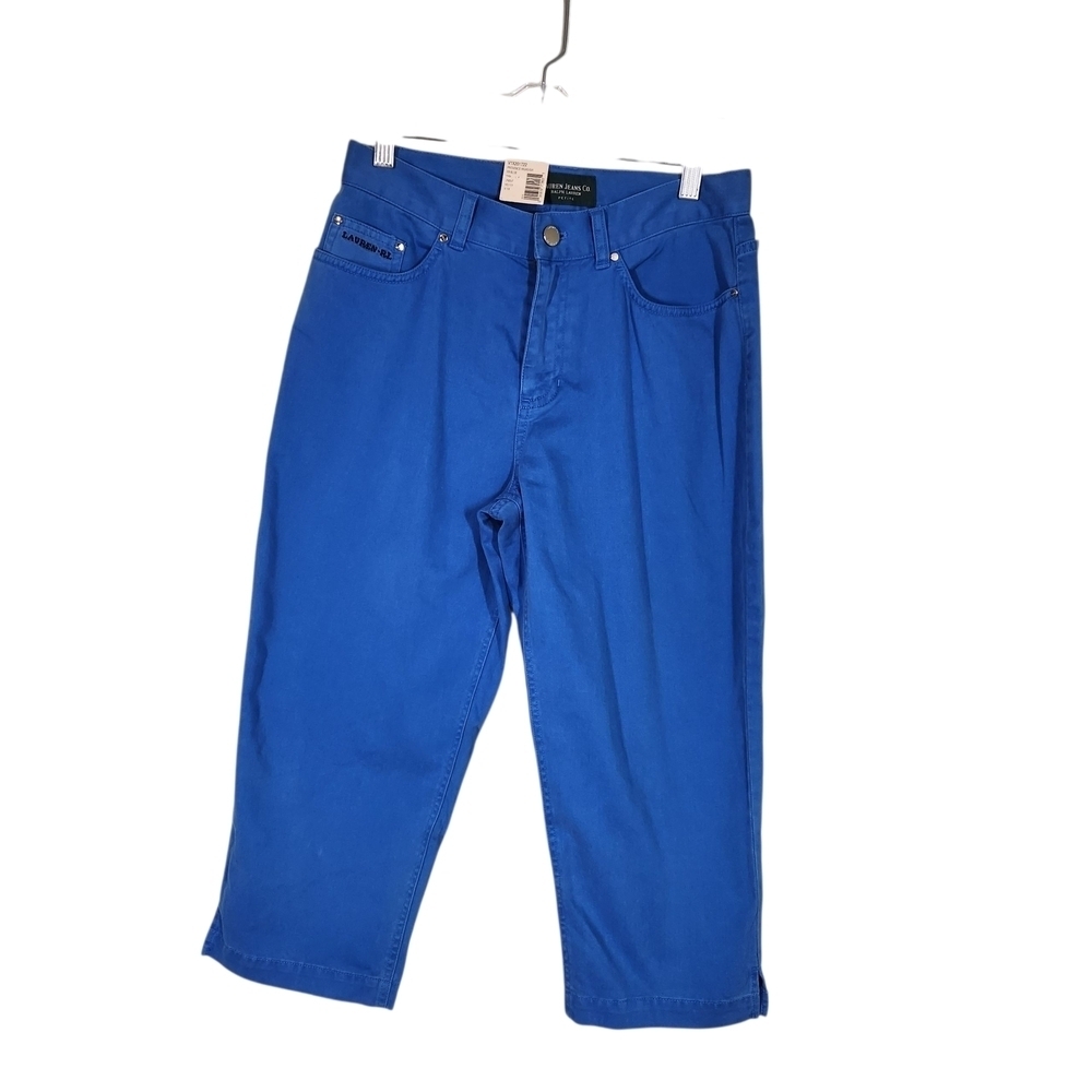 Lauren Ralph Lauren Women's Vibrant Blue Capris